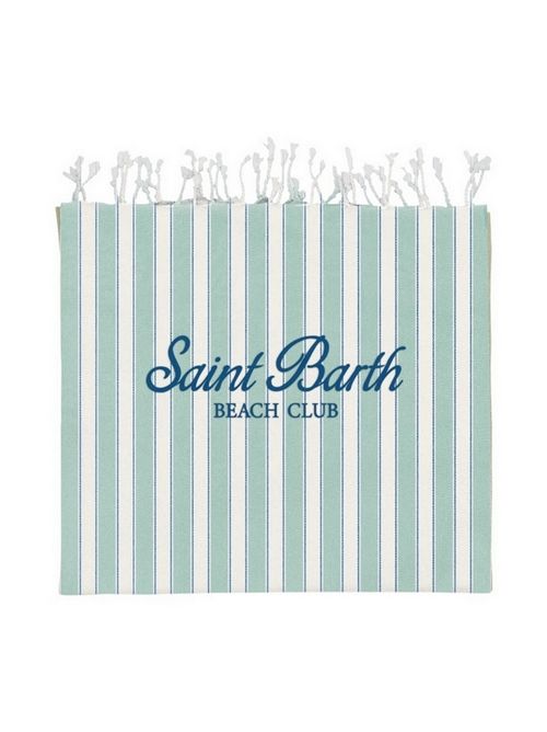 telo mare donna a righe acqua e bianco MC2 Saint Barth | FOUTAS LIGHT N-BEACH STRIPES5361